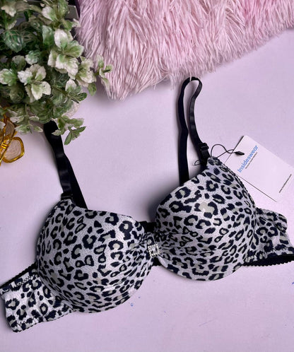 Cheetah Print Push Up Bra