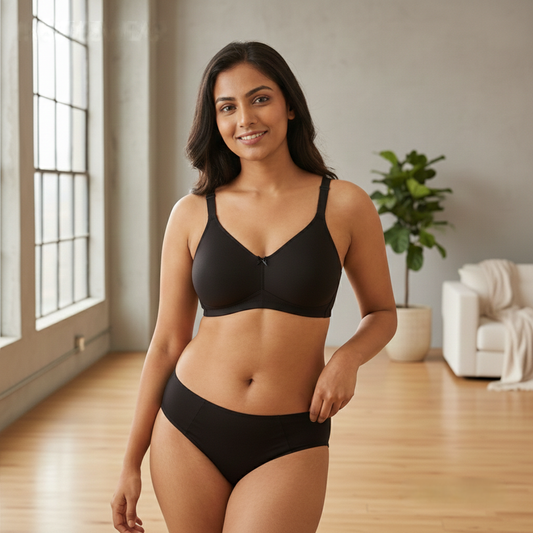 Everyday Lace Support Bra Black